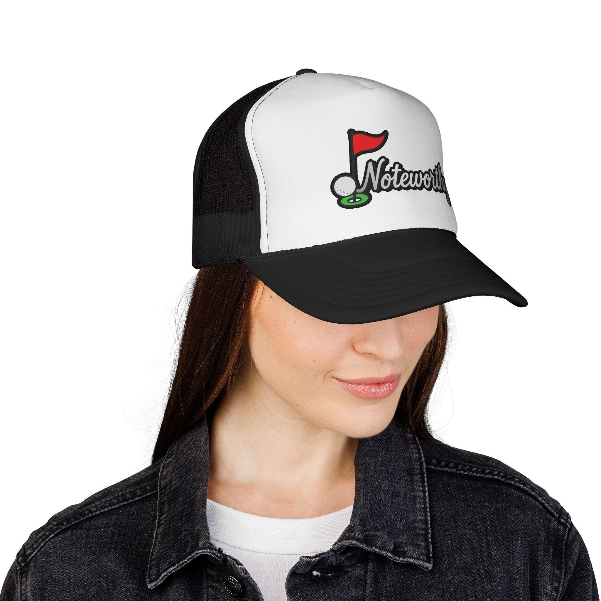 Trucker Cap - Noteworthy Golf Hat for Enthusiasts, Golf Gift, Mens Cap, Summer Accessory, Fun Golf Apparel