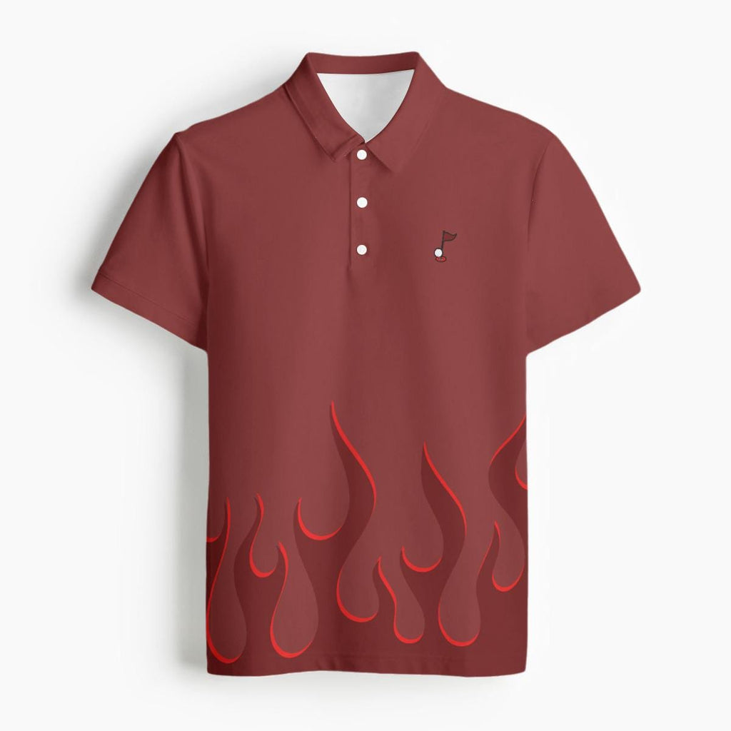 All-Over Print Men's Polo Collar Jersey