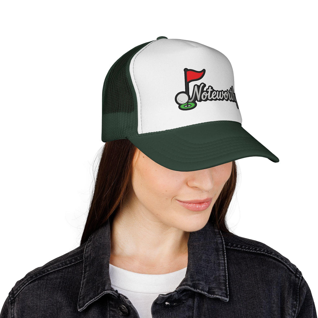 Trucker Cap - Noteworthy Golf Hat for Enthusiasts, Golf Gift, Mens Cap, Summer Accessory, Fun Golf Apparel
