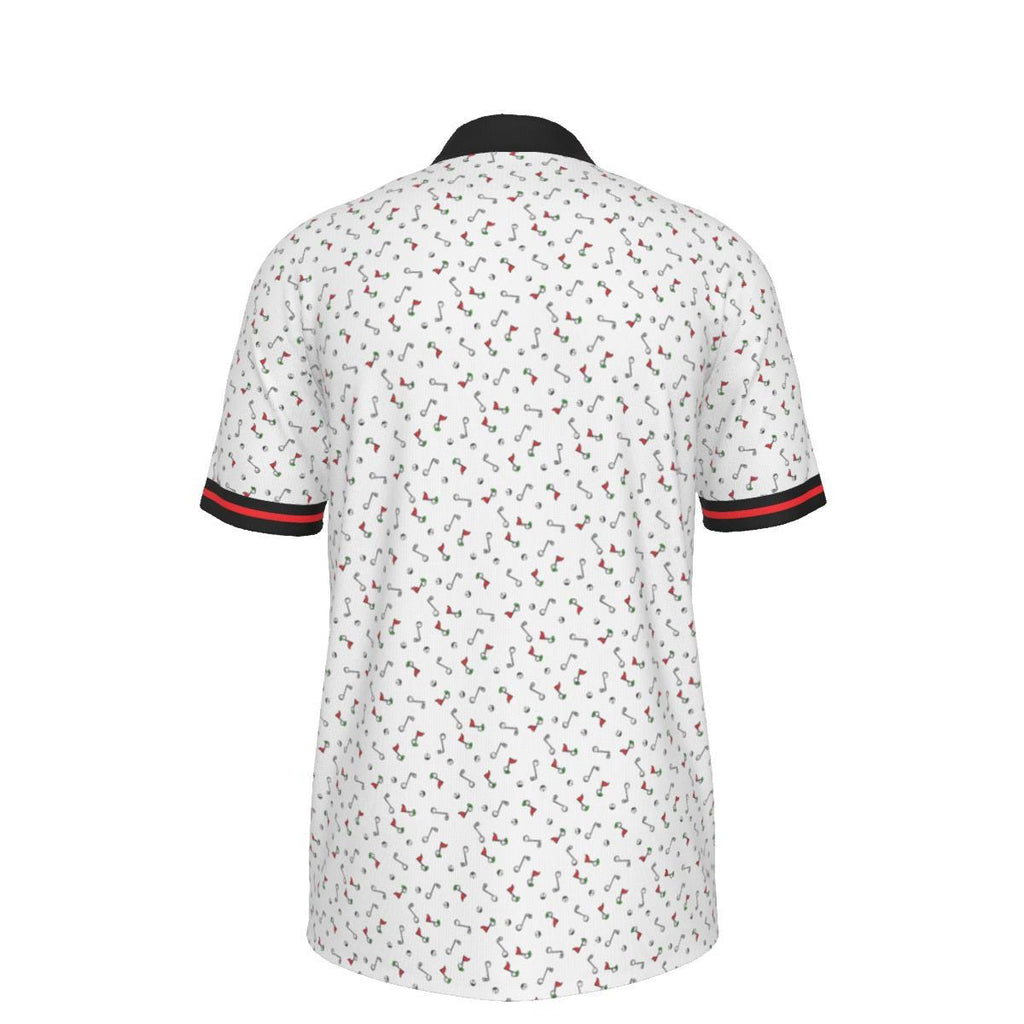 Noteworthy Golf Logo Pattern - Men's Polo Collar Jersey