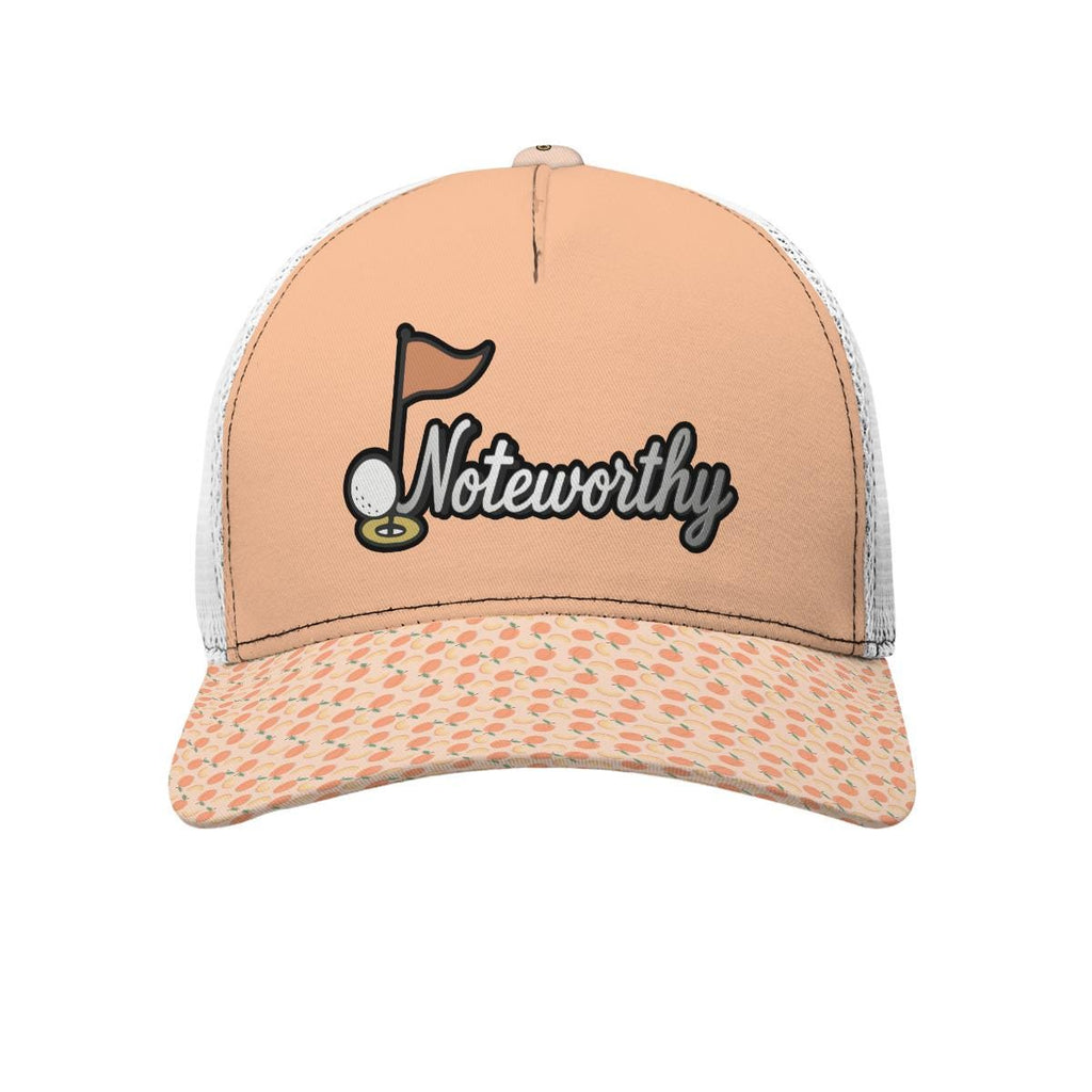 Noteworthy Golf EAT A PEACH Georgia Themed Trucker Hat