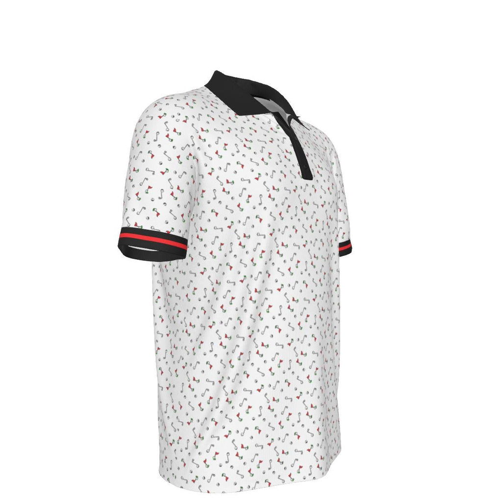 Noteworthy Golf Logo Pattern - Men's Polo Collar Jersey