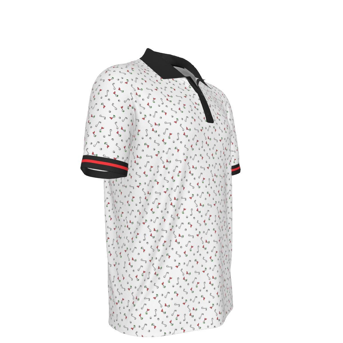 Noteworthy Golf Logo Pattern - Men's Polo Collar Jersey