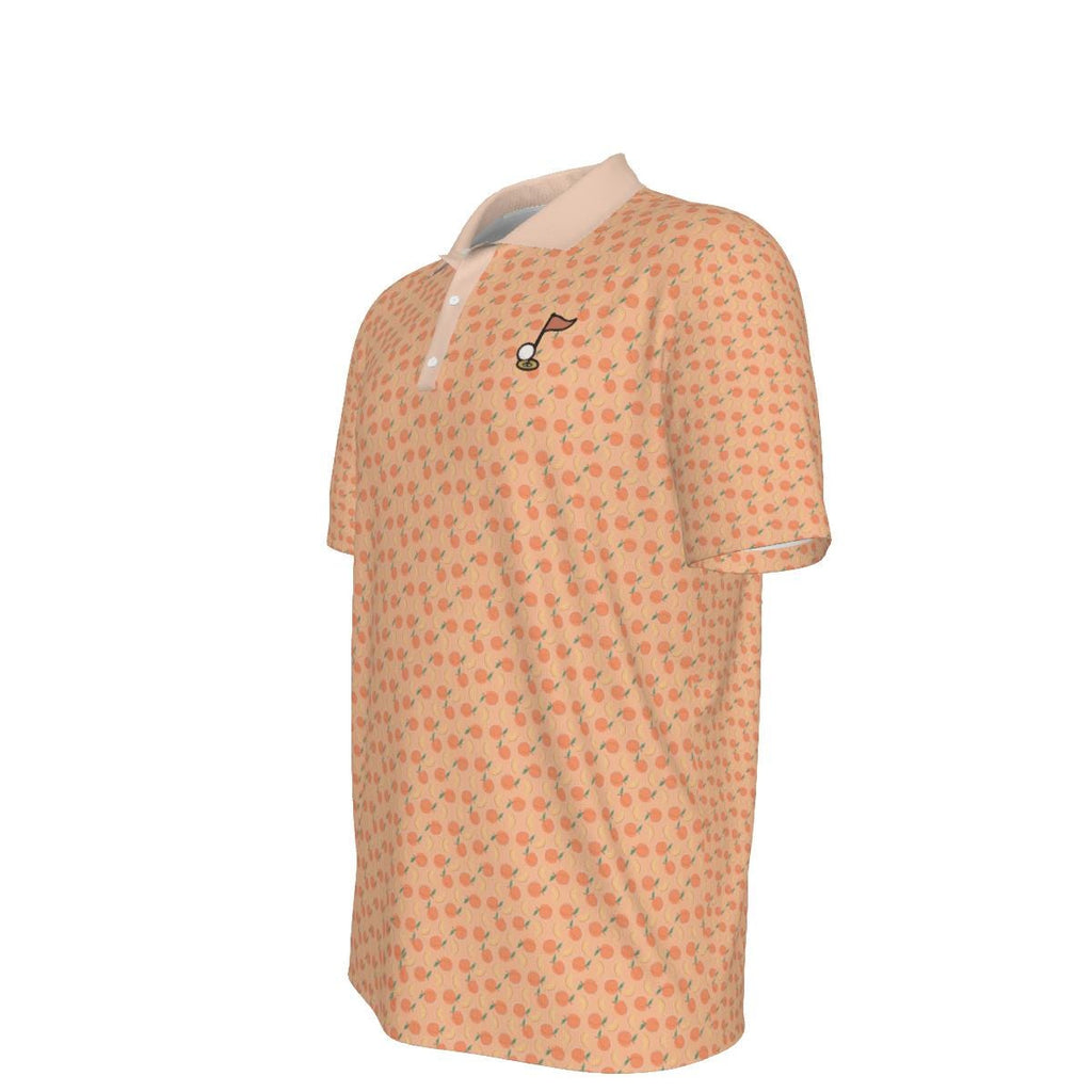 Noteworthy Golf EAT A PEACH Georgia Themed Golf Polo