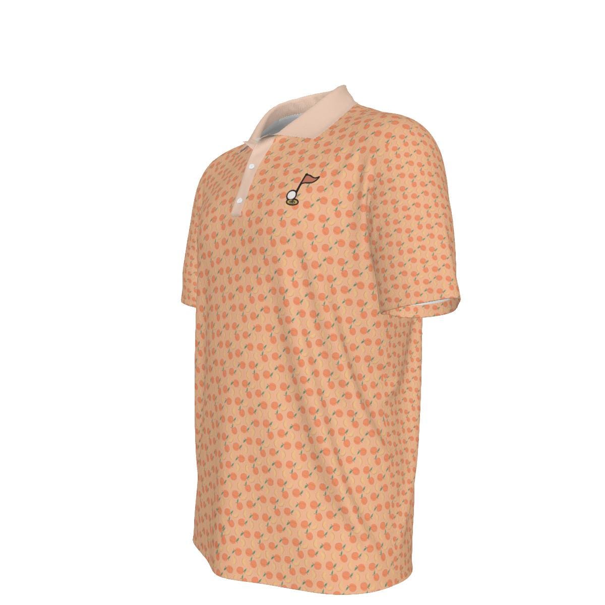 Noteworthy Golf EAT A PEACH Georgia Themed Golf Polo