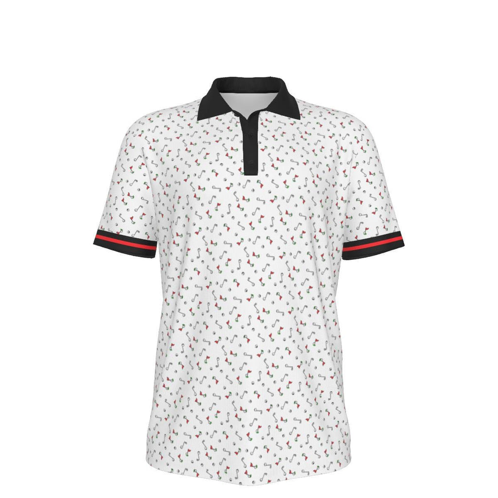 Noteworthy Golf Logo Pattern - Men's Polo Collar Jersey