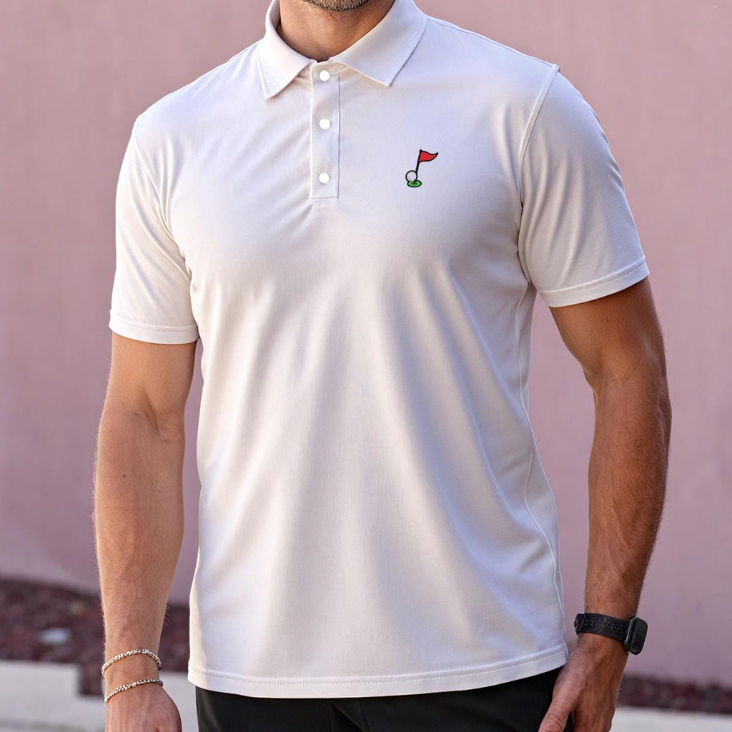 White Noteworthy Golf Polo