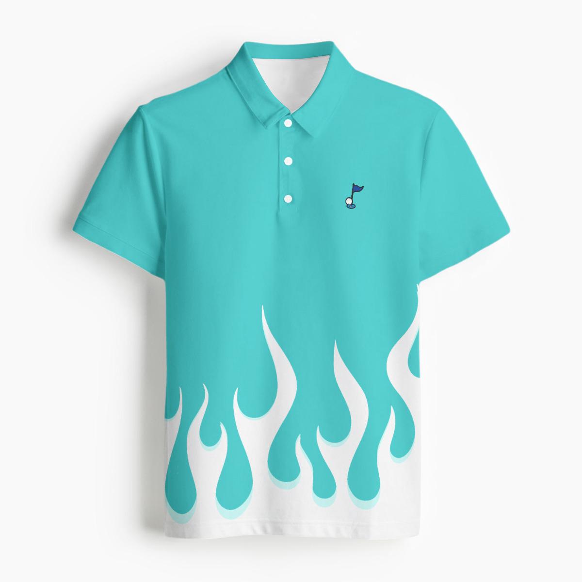 All-Over Print Men's Polo Collar Jersey