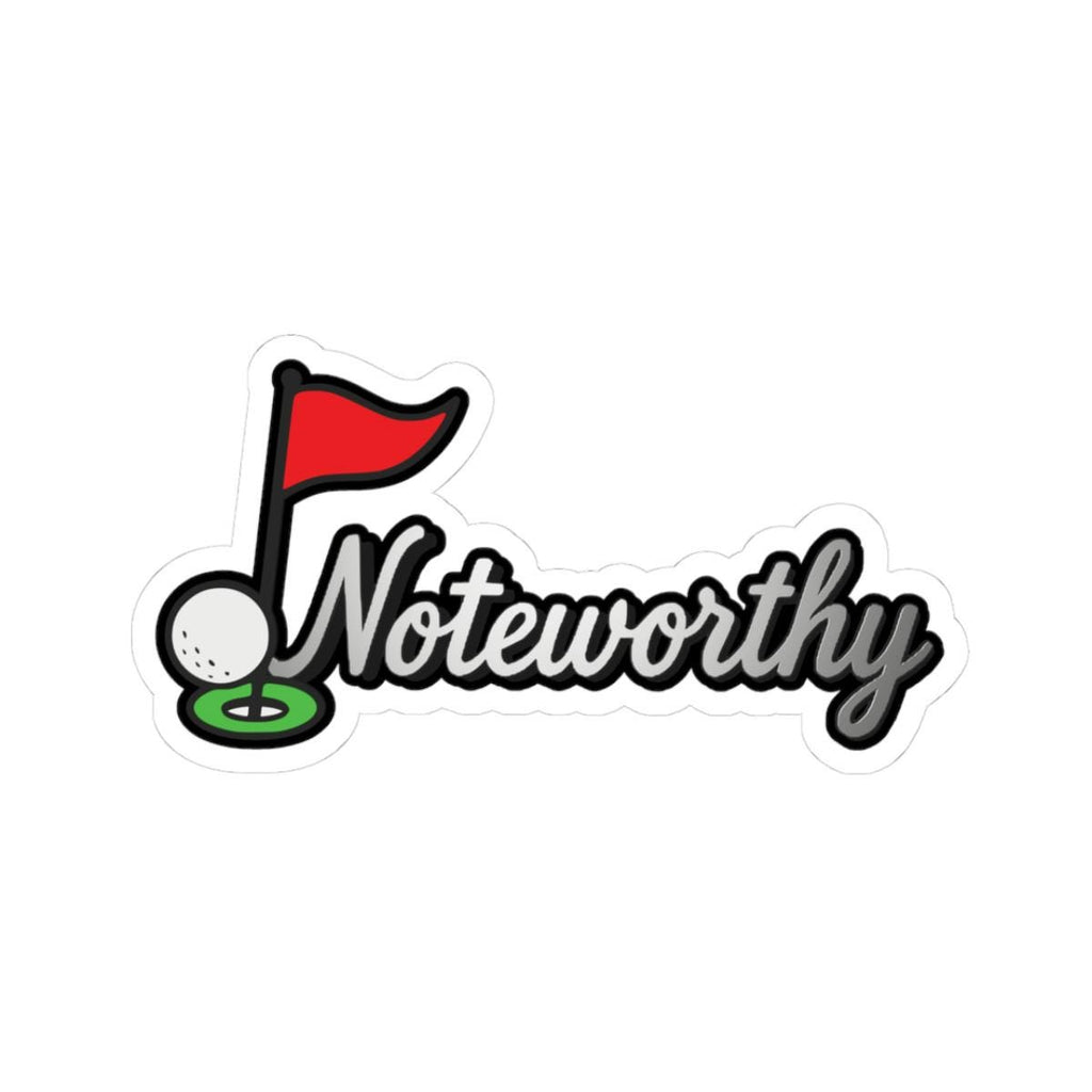 Noteworthy Golf Kiss-Cut Stickers | Fun Music & Golf Vibes | Great for DIY Projects, Laptops, Water Bottles, Gifts, Card Making