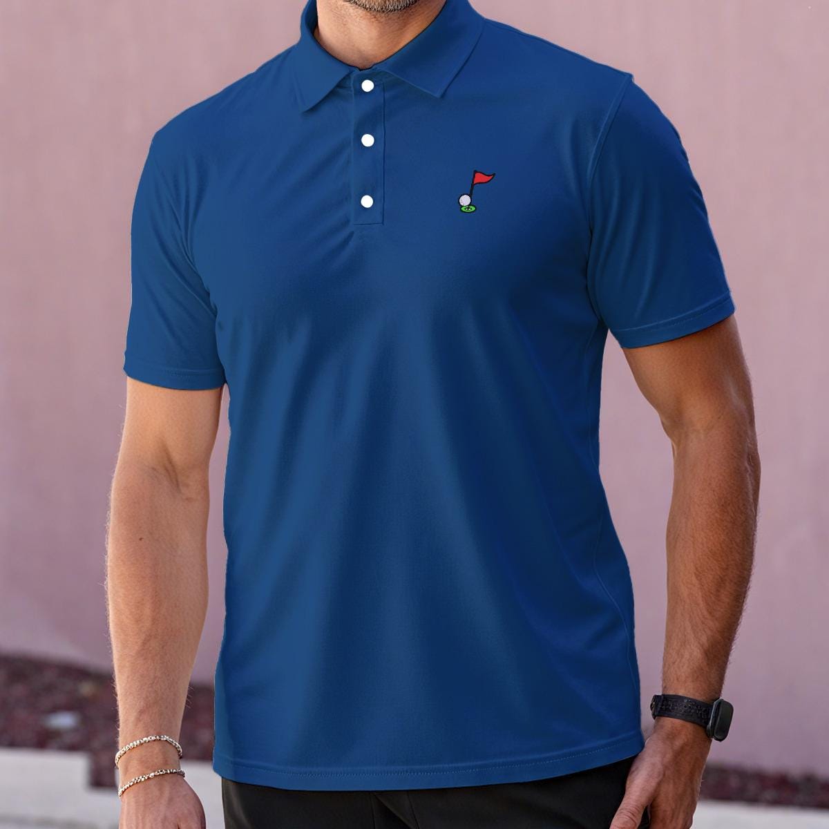 Royal Blue Noteworthy Golf Polo