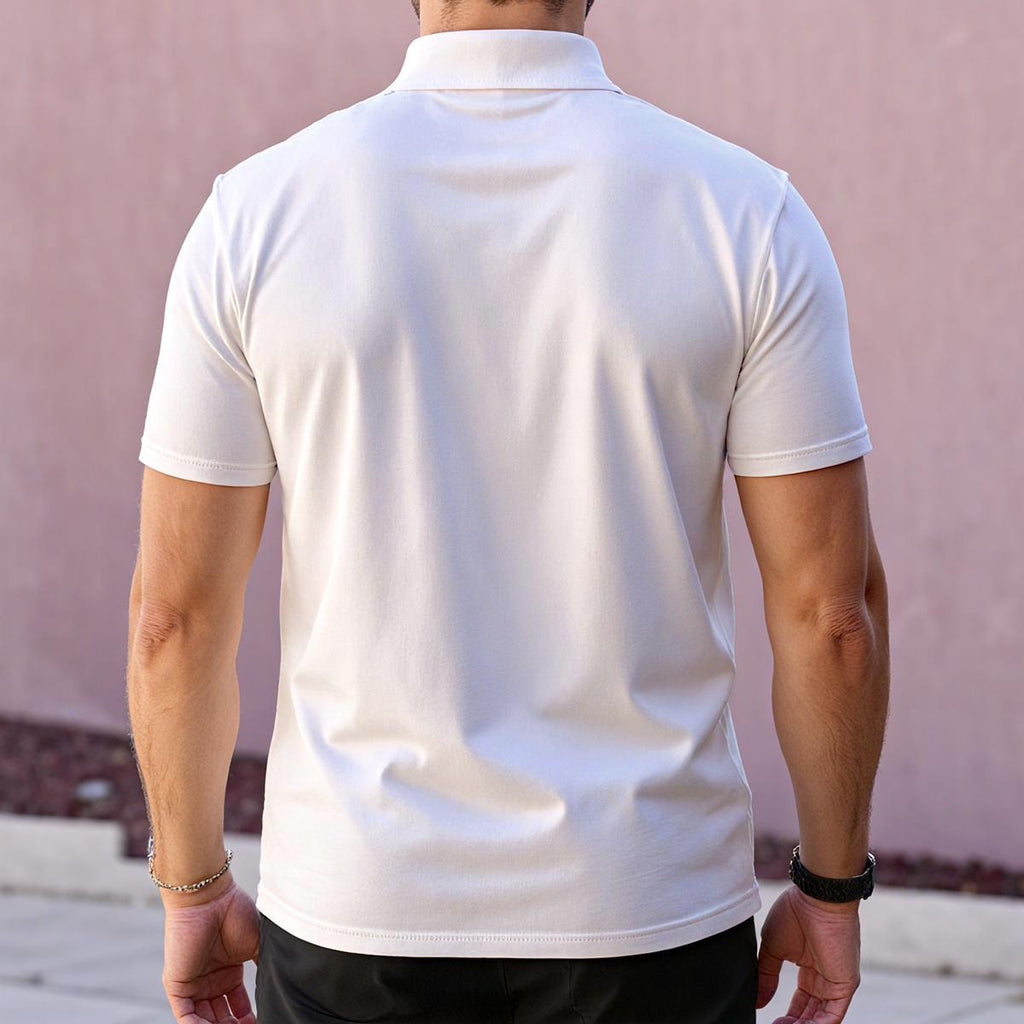 White Noteworthy Golf Polo